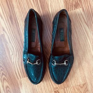 Gucci Black Leather Loafers for Women